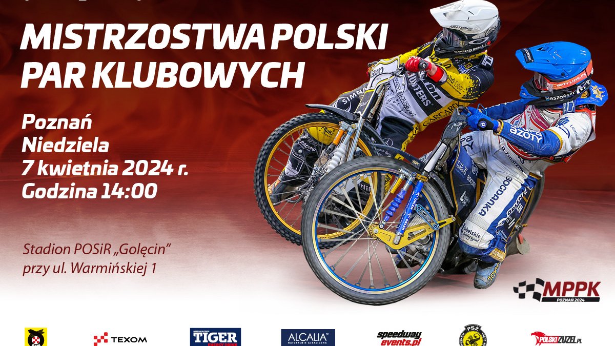 Клубний чемпіонат Польщі зі спідвею в парах відбудеться 7 квітня на стадіоні POSiR Golęcin. - grafika artykułu